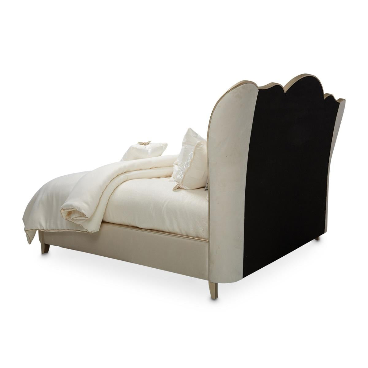 Villa Cherie Eastern King Channel Tufted Upholstered Bed in Caramel - Luxury Home Furniture (MI)
