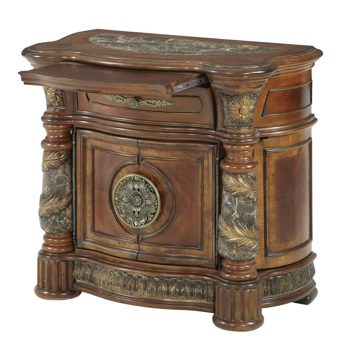 Villa Valencia Bedside Chest in Chestnut - Luxury Home Furniture (MI)