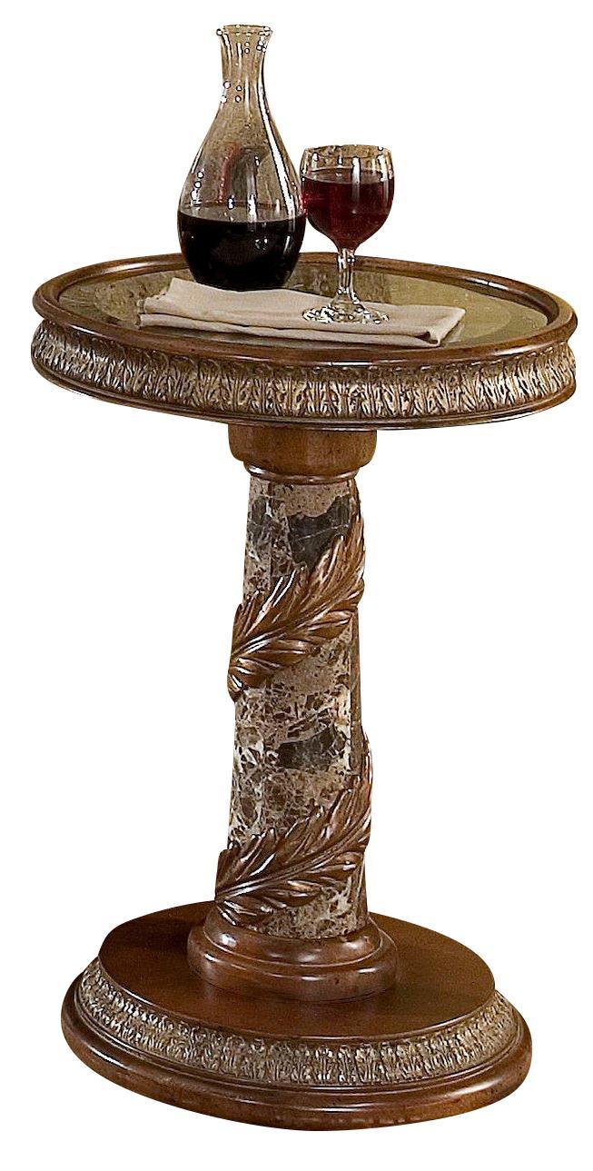 Villa Valencia Chair Side Table in Classic Chestnut - Luxury Home Furniture (MI)