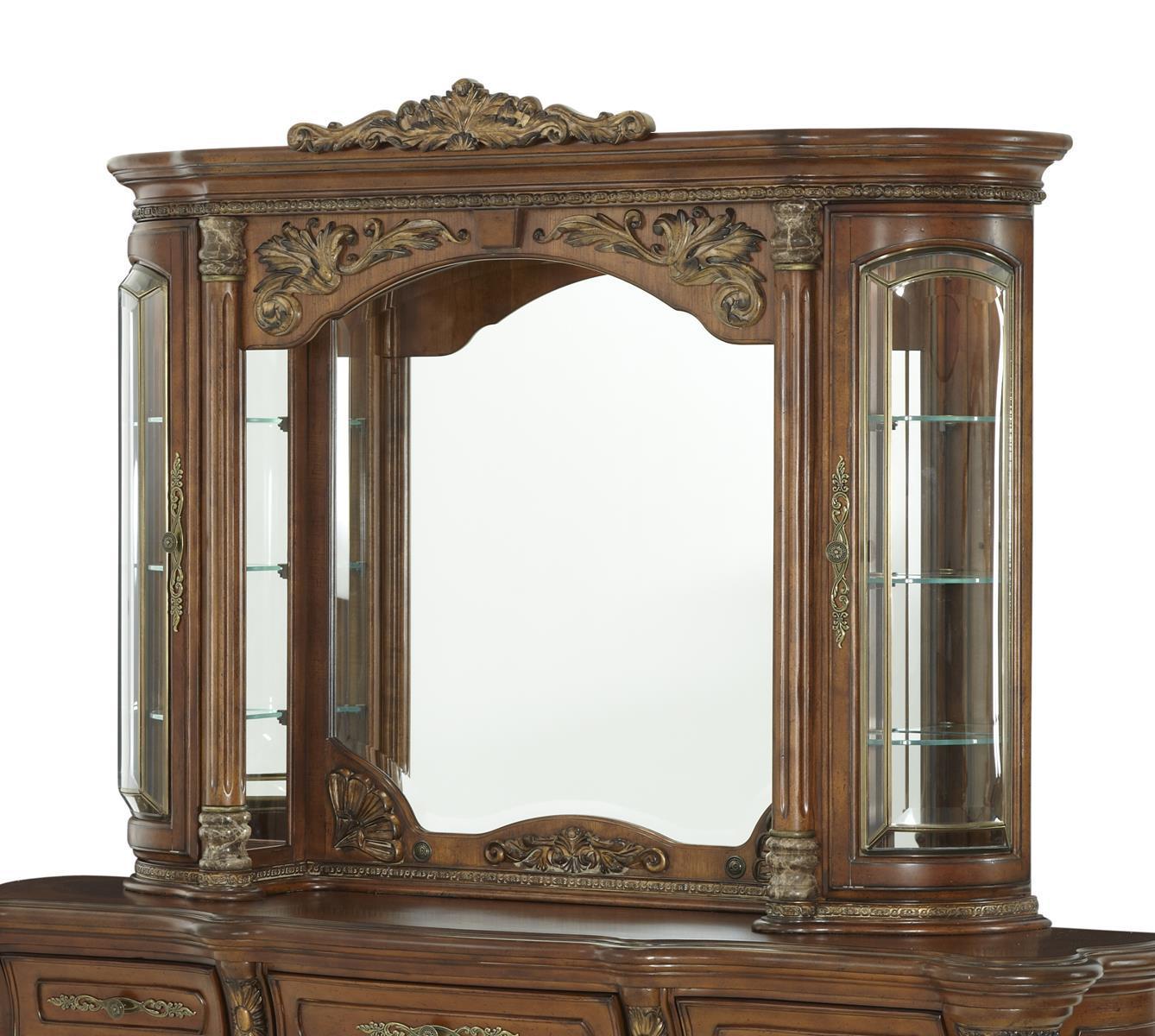 Villa Valencia Mirror with Lighting Box in Chestnut - Luxury Home Furniture (MI)