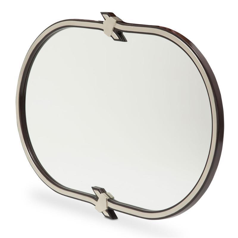 Paris Chic Wall Mirror in Espresso - Luxury Home Furniture (MI)