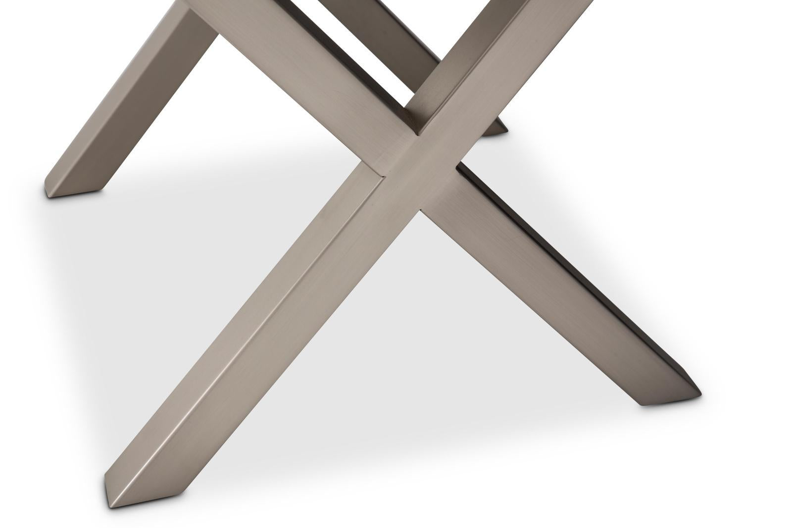 Menlo Station End Table in DoveGray - Luxury Home Furniture (MI)