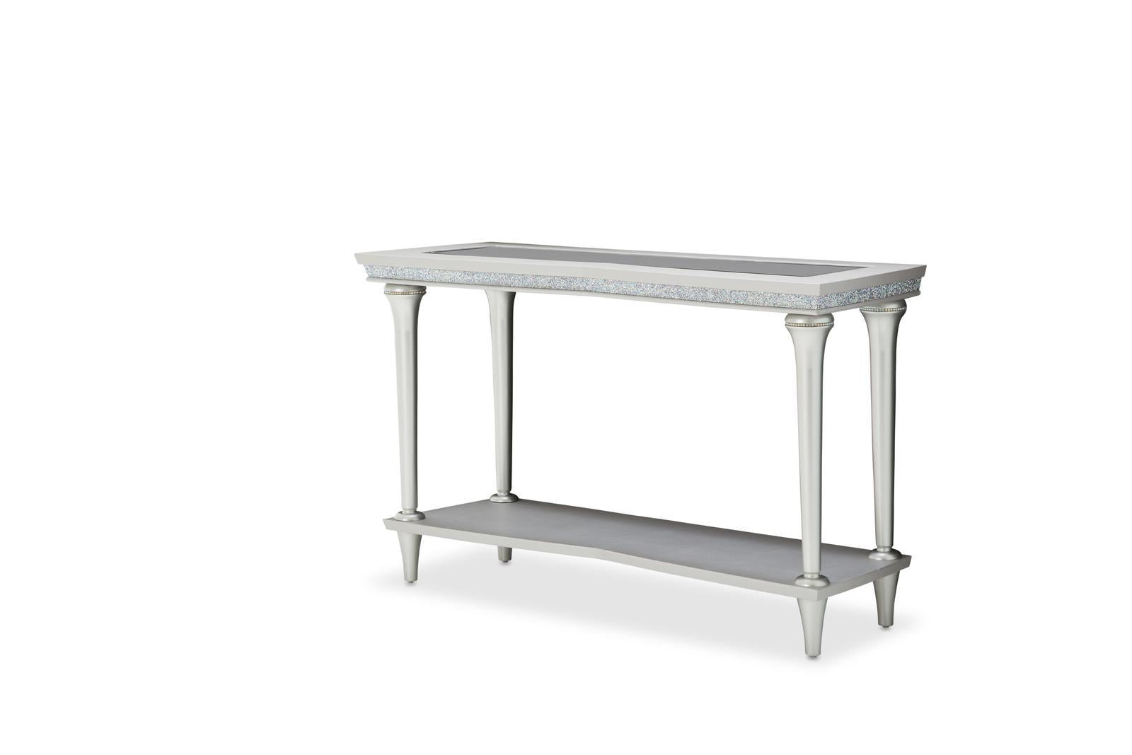 Melrose Plaza Console Table in Dove - Luxury Home Furniture (MI)