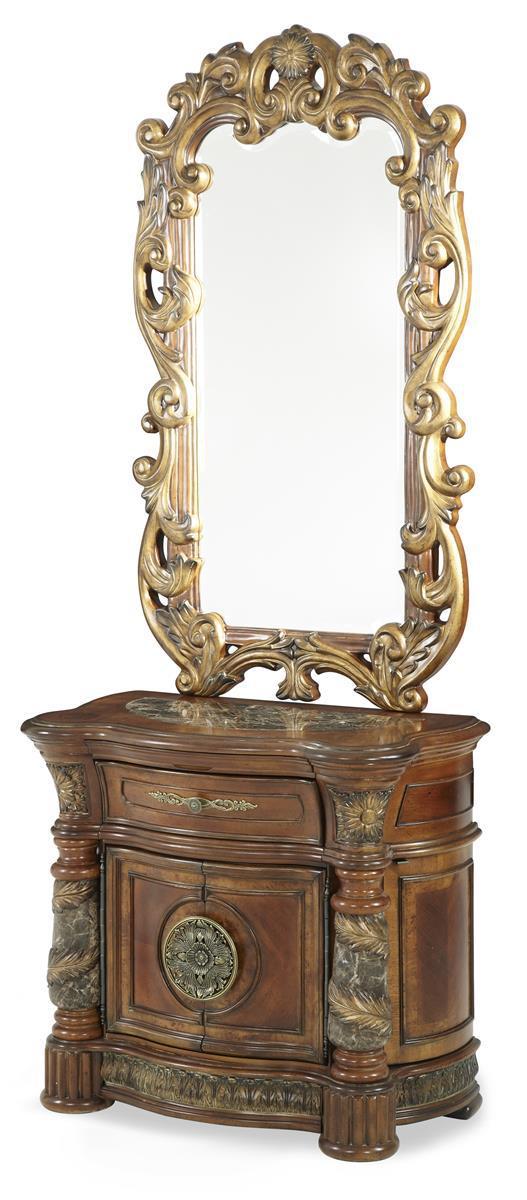 Villa Valencia Decorative Mirror in Chestnut - Luxury Home Furniture (MI)