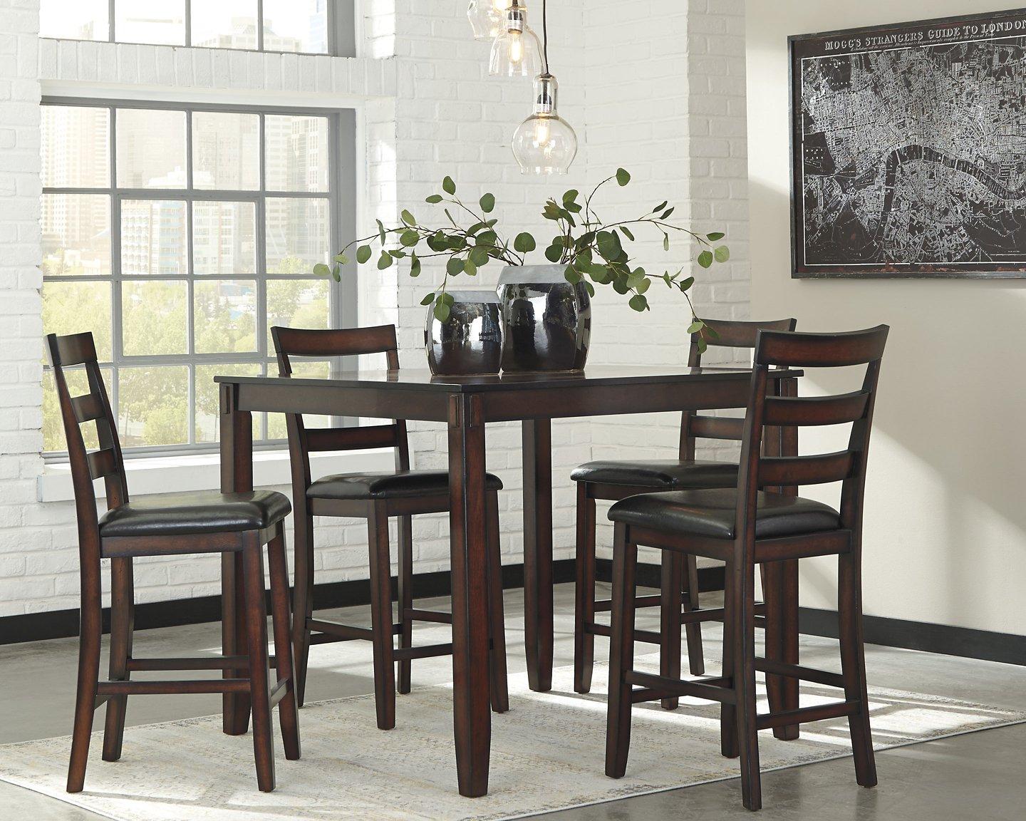 Coviar Counter Height Dining Table and Bar Stools (Set of 5) - Luxury Home Furniture (MI)