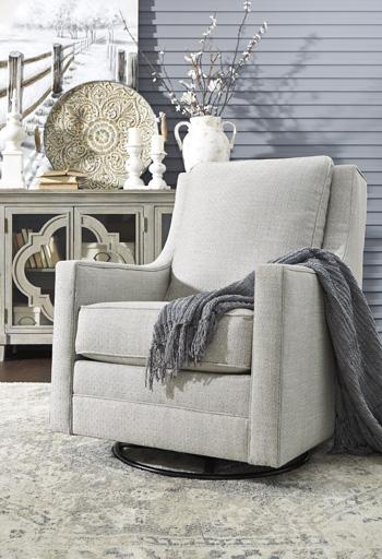 Kambria Swivel Glider Accent Chair - Luxury Home Furniture (MI)