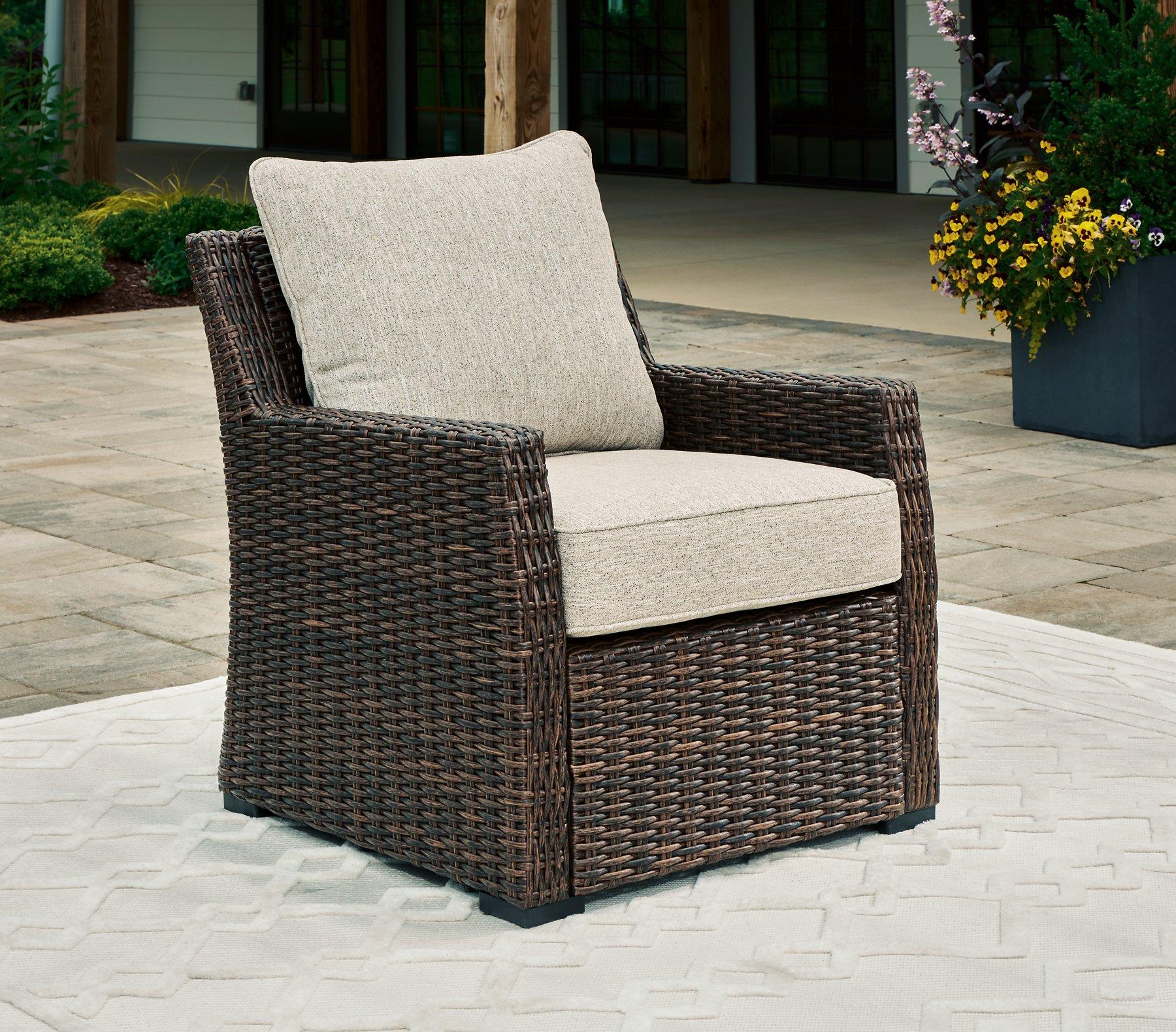 Brook Ranch Outdoor Lounge Chair with Cushion - Luxury Home Furniture (MI)