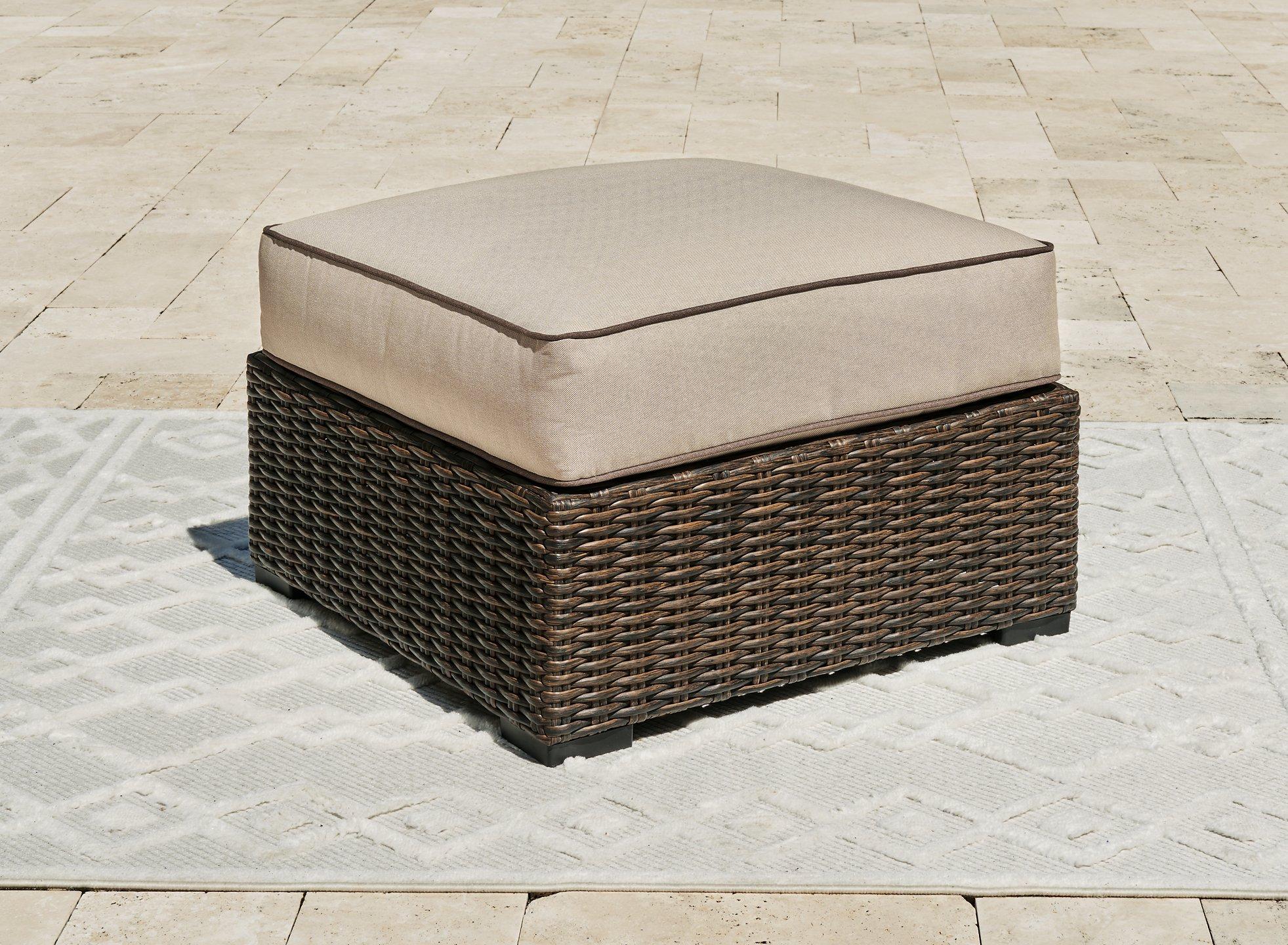 Coastline Bay Outdoor Ottoman with Cushion - Luxury Home Furniture (MI)