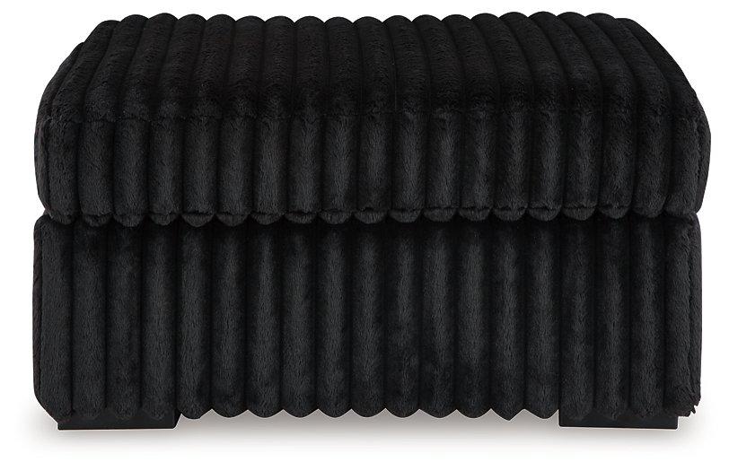 Midnight-Madness Oversized Accent Ottoman - Luxury Home Furniture (MI)