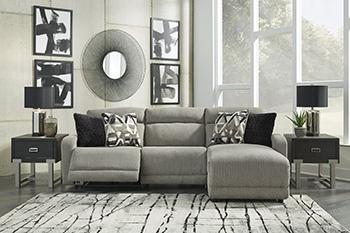 Colleyville Power Reclining Sectional with Chaise - Luxury Home Furniture (MI)