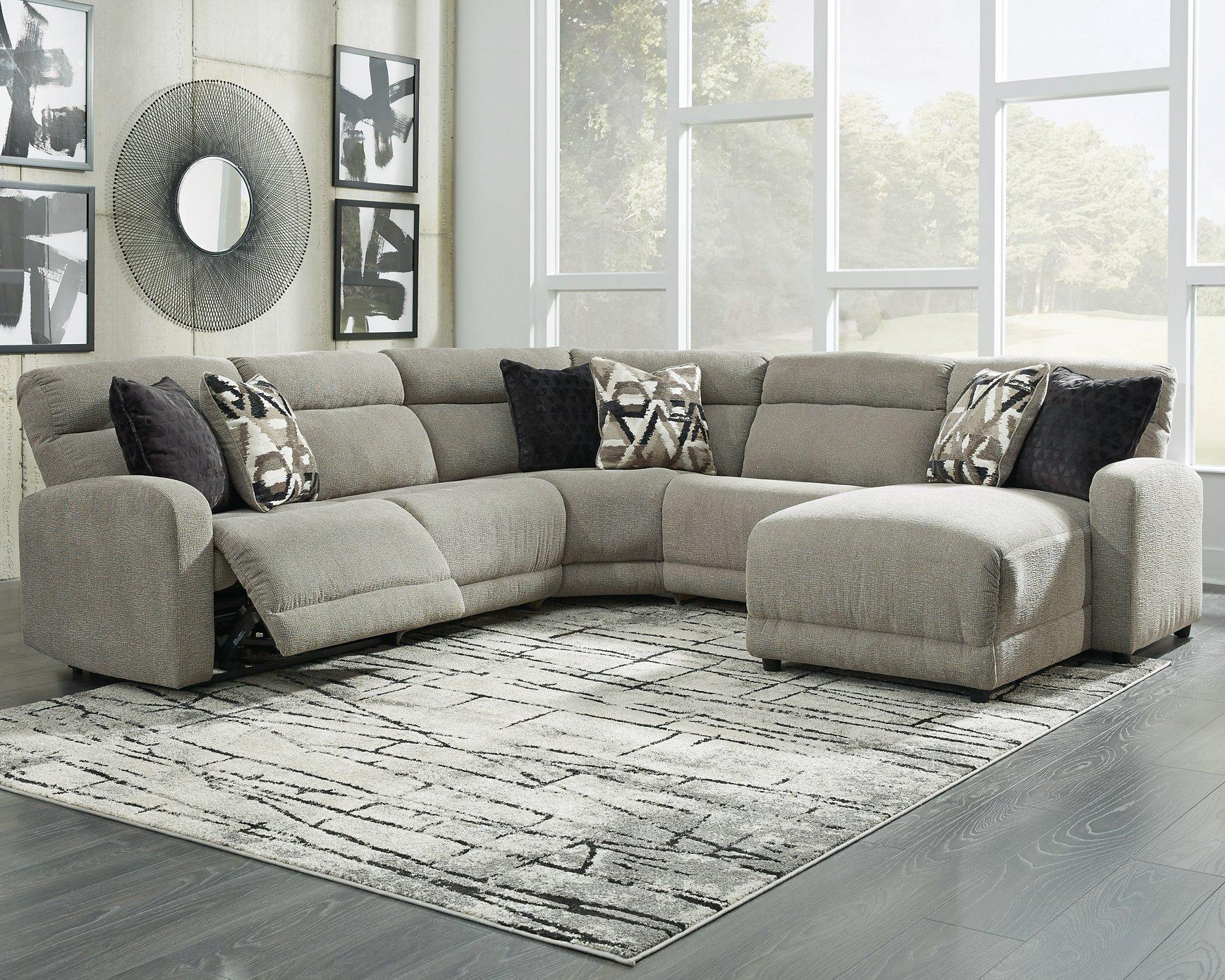 Colleyville Power Reclining Sectional with Chaise - Luxury Home Furniture (MI)