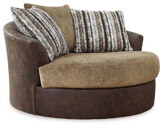 Alesbury Oversized Swivel Accent Chair - Luxury Home Furniture (MI)