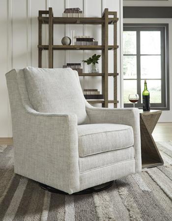 Kambria Swivel Glider Accent Chair - Luxury Home Furniture (MI)