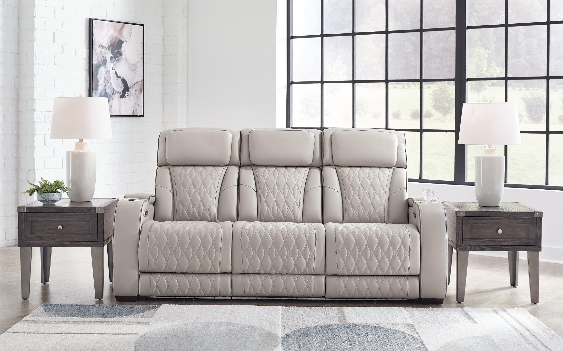 Boyington Power Reclining Sofa - Luxury Home Furniture (MI)