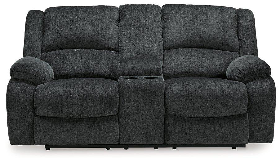 Draycoll Reclining Loveseat with Console - Luxury Home Furniture (MI)