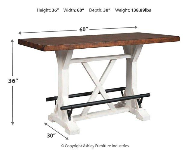 Valebeck Counter Height Dining Table - Luxury Home Furniture (MI)