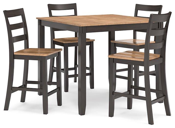 Gesthaven Counter Height Dining Table and 4 Barstools (Set of 5) - Luxury Home Furniture (MI)