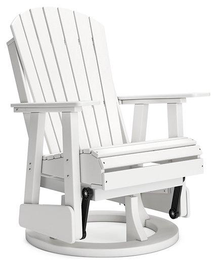 Hyland wave Outdoor Swivel Glider Chair - Luxury Home Furniture (MI)