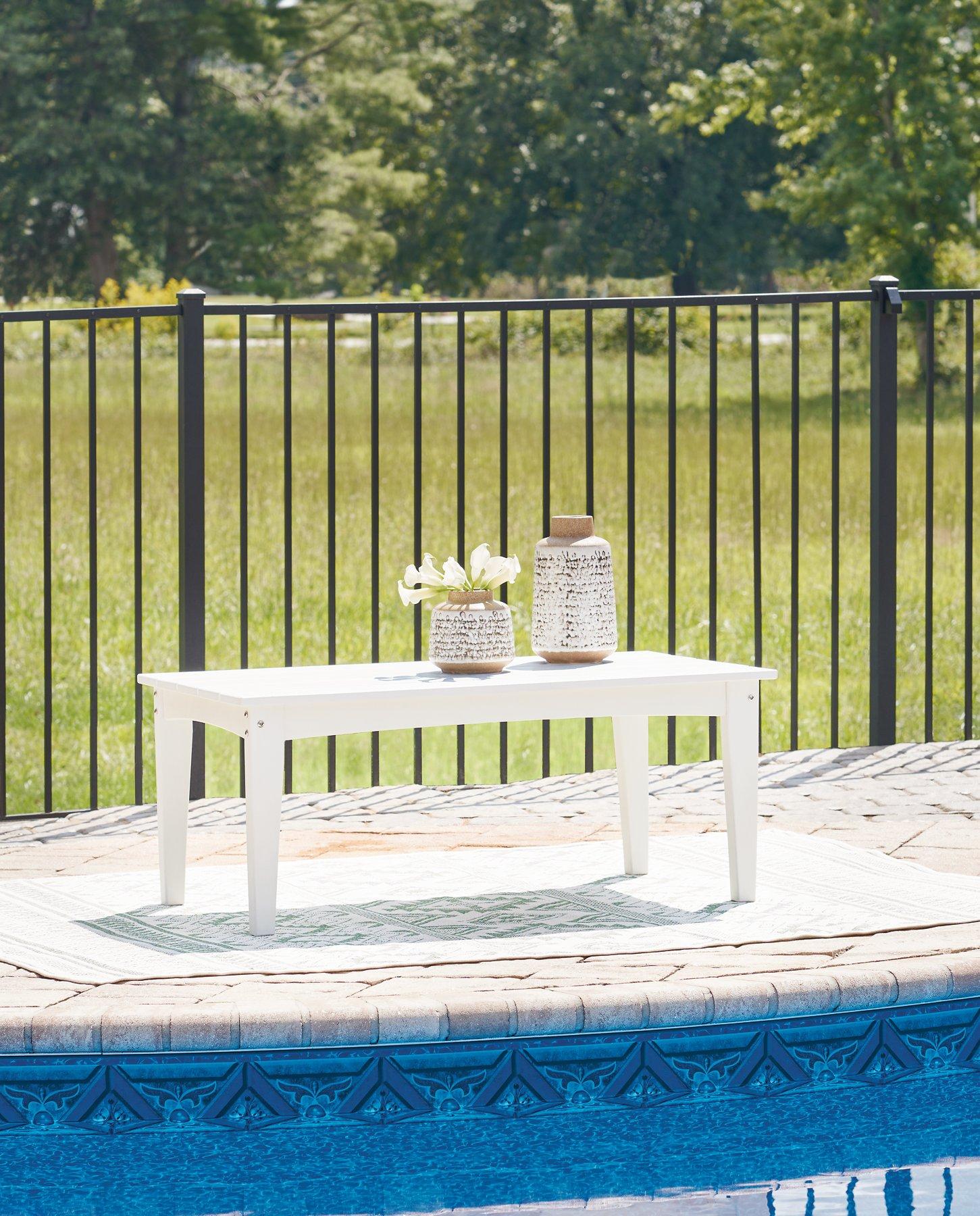 Hyland wave Outdoor Coffee Table - Luxury Home Furniture (MI)