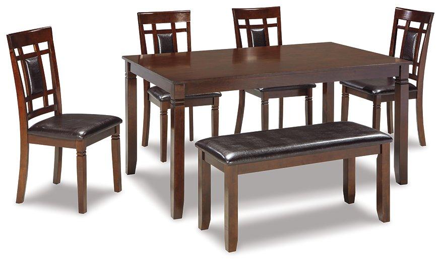 Bennox Dining Table and Chairs with Bench (Set of 6) - Luxury Home Furniture (MI)