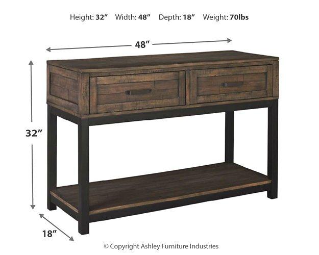 Johurst Sofa/Console Table - Luxury Home Furniture (MI)