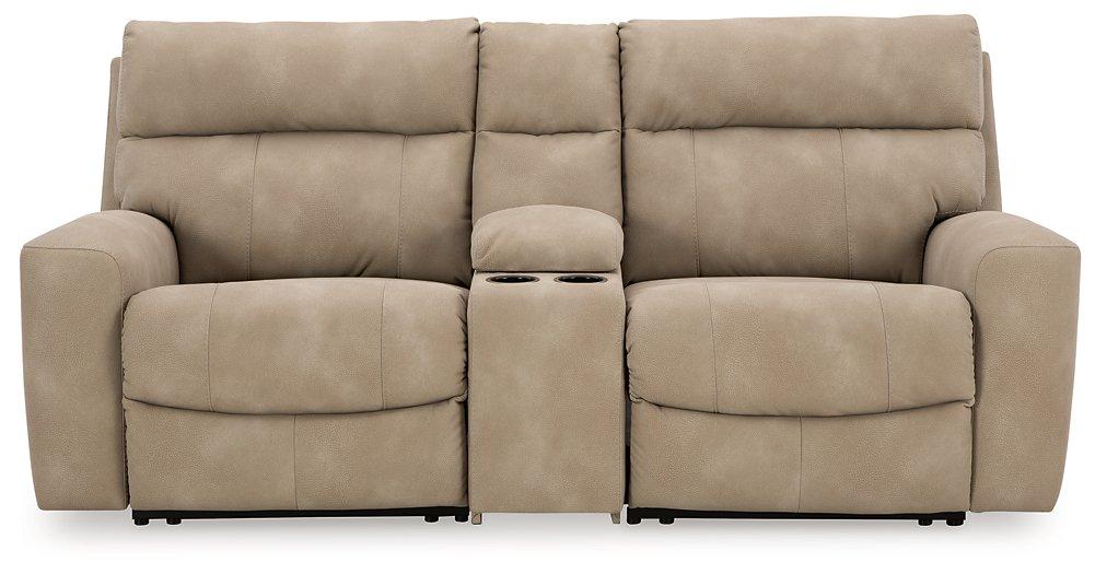Next-Gen DuraPella Power Reclining Sectional Loveseat with Console - Luxury Home Furniture (MI)