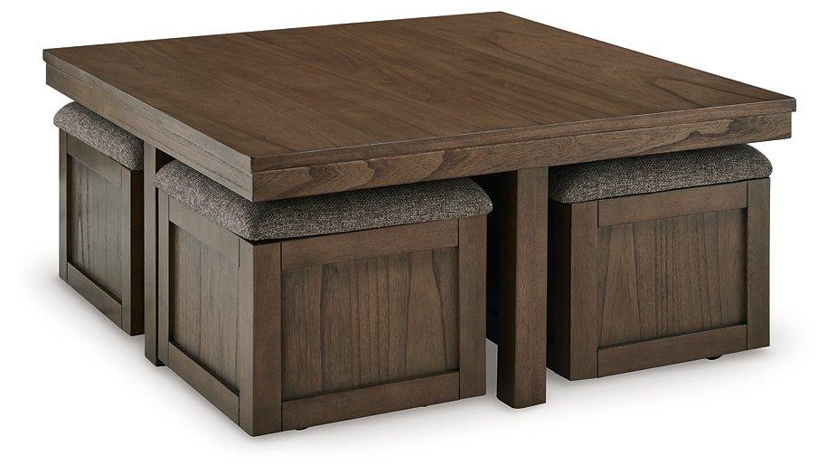 Boardernest Coffee Table with 4 Stools - Luxury Home Furniture (MI)