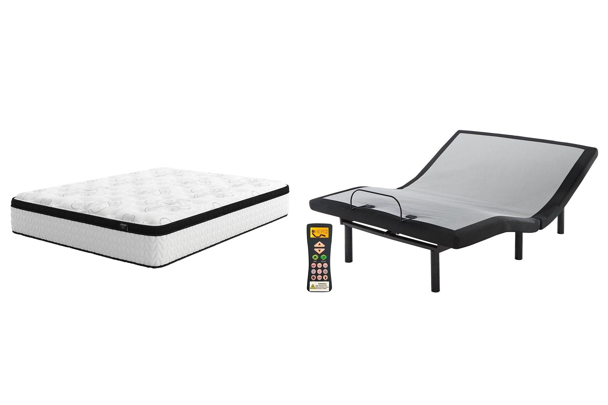 Chime 12 Inch Hybrid Mattress Package - Luxury Home Furniture (MI)
