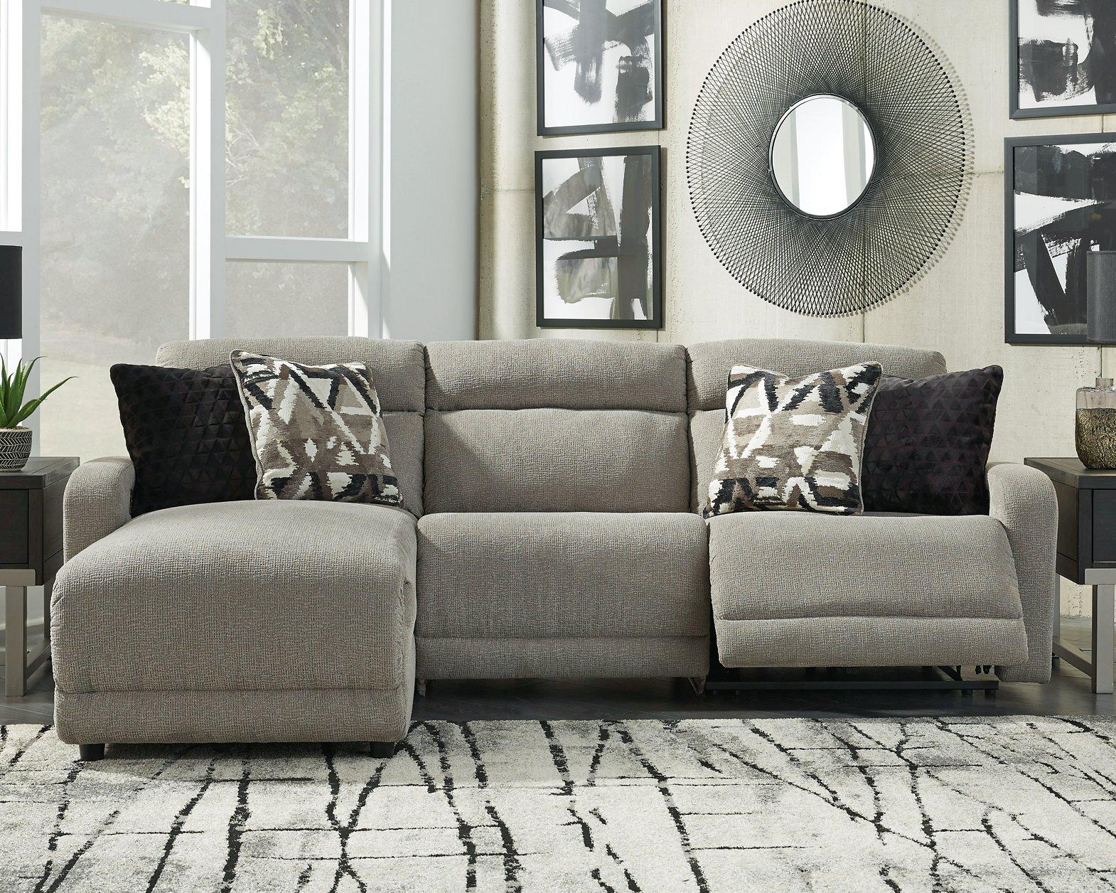 Colleyville Power Reclining Sectional with Chaise - Luxury Home Furniture (MI)