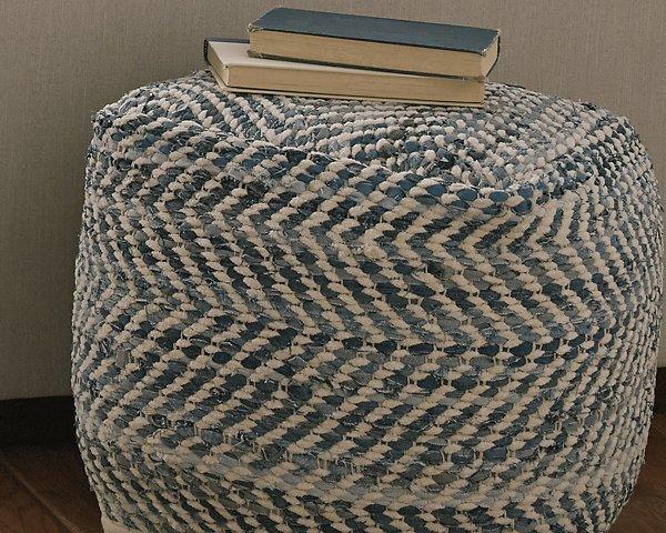 Chevron Pouf - Luxury Home Furniture (MI)