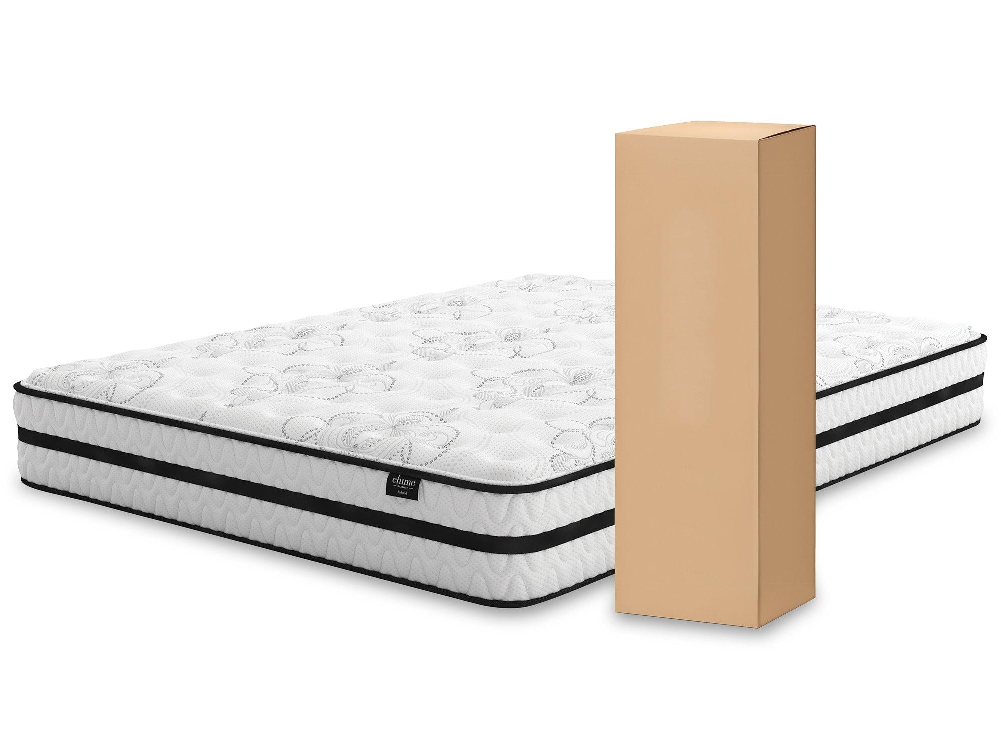 Chime 10 Inch Hybrid Mattress Package - Luxury Home Furniture (MI)