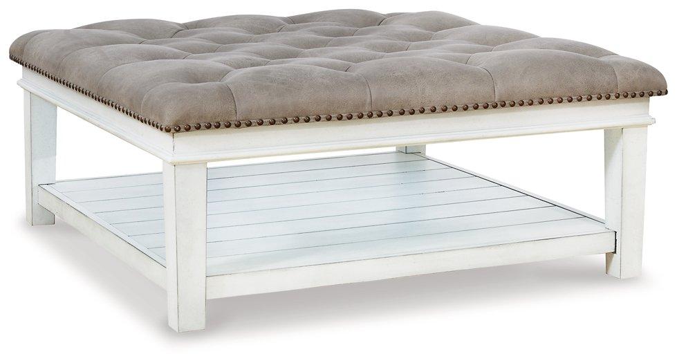 Kanwyn Upholstered Ottoman Coffee Table - Luxury Home Furniture (MI)