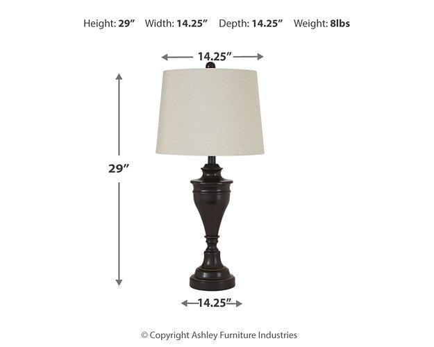 Darlita Table Lamp (Set of 2) - Luxury Home Furniture (MI)