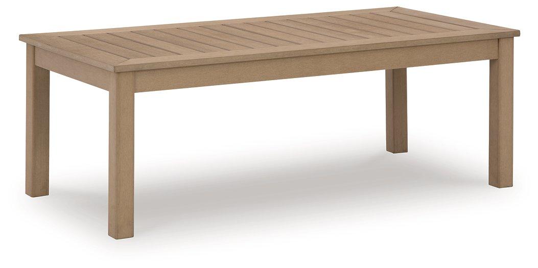 Hallow Creek Outdoor Coffee Table - Luxury Home Furniture (MI)