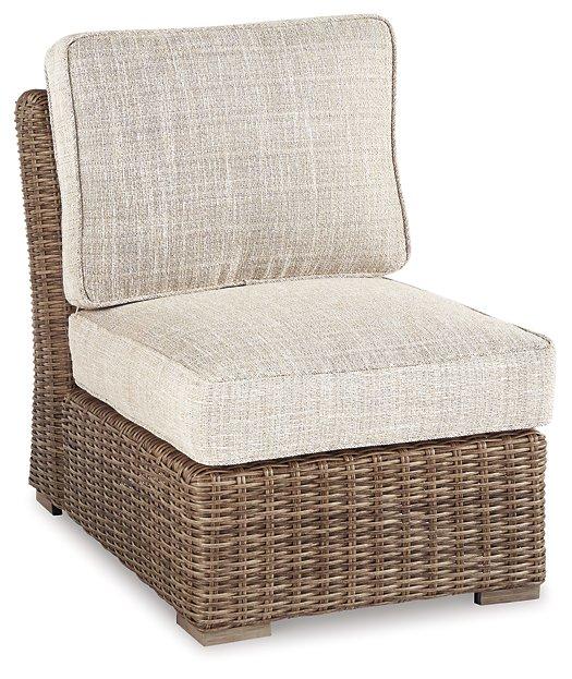Beachcroft Outdoor Armless Chair with Cushion - Luxury Home Furniture (MI)