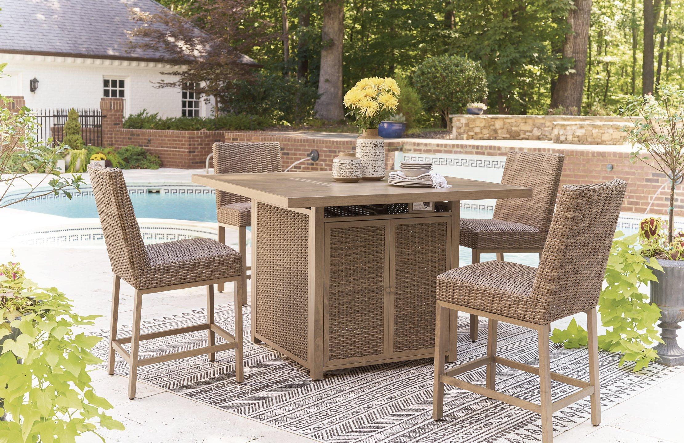Walton Bridge Outdoor Bar Set - Luxury Home Furniture (MI)