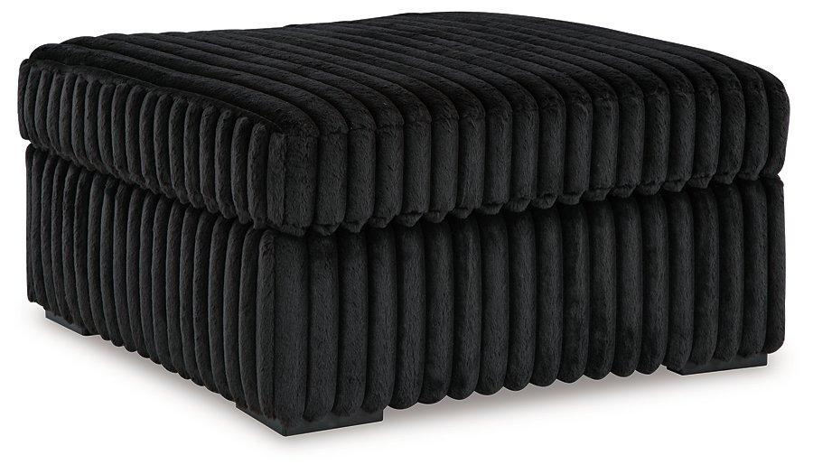 Midnight-Madness Oversized Accent Ottoman - Luxury Home Furniture (MI)