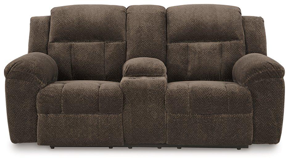 Frohn Reclining Loveseat with Console - Luxury Home Furniture (MI)
