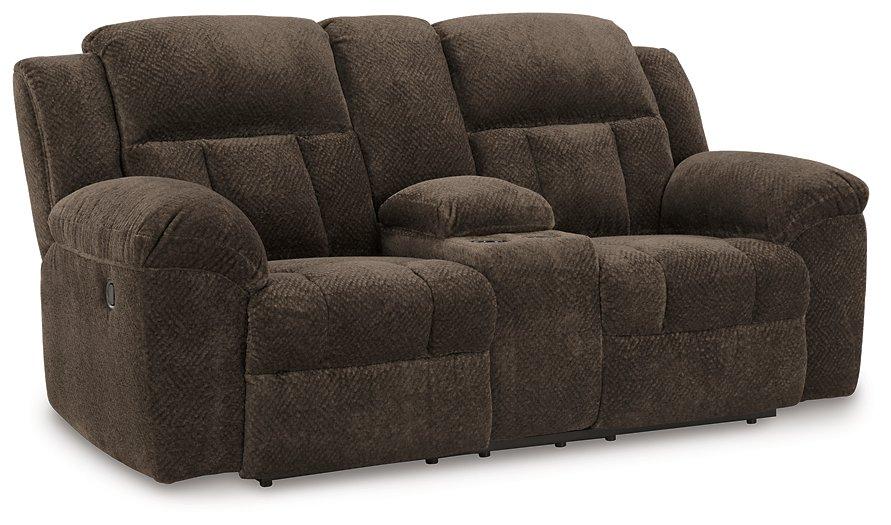 Frohn Reclining Loveseat with Console - Luxury Home Furniture (MI)
