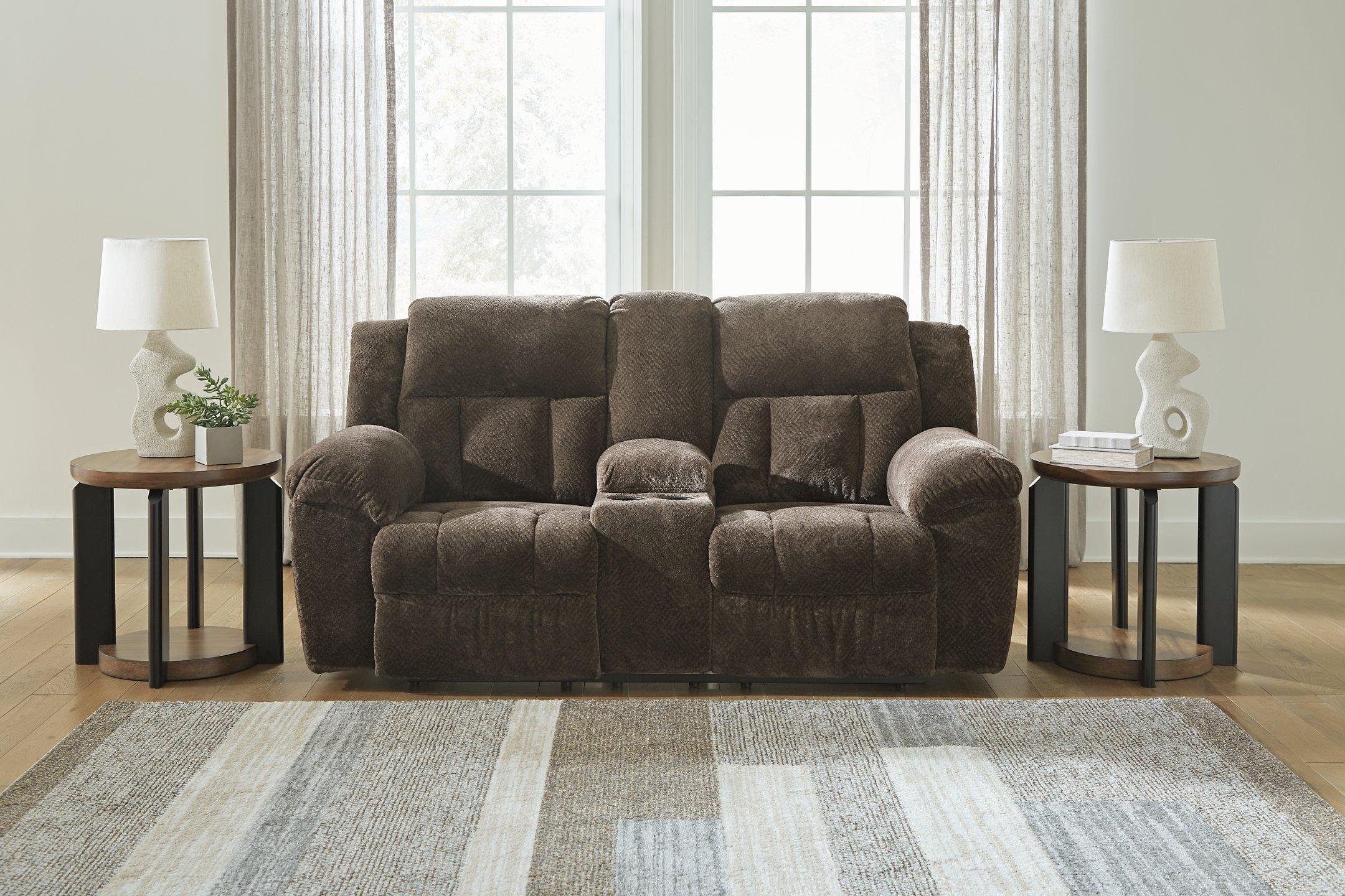 Frohn Reclining Loveseat with Console - Luxury Home Furniture (MI)