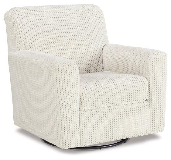 Herstow Swivel Glider Accent Chair - Luxury Home Furniture (MI)