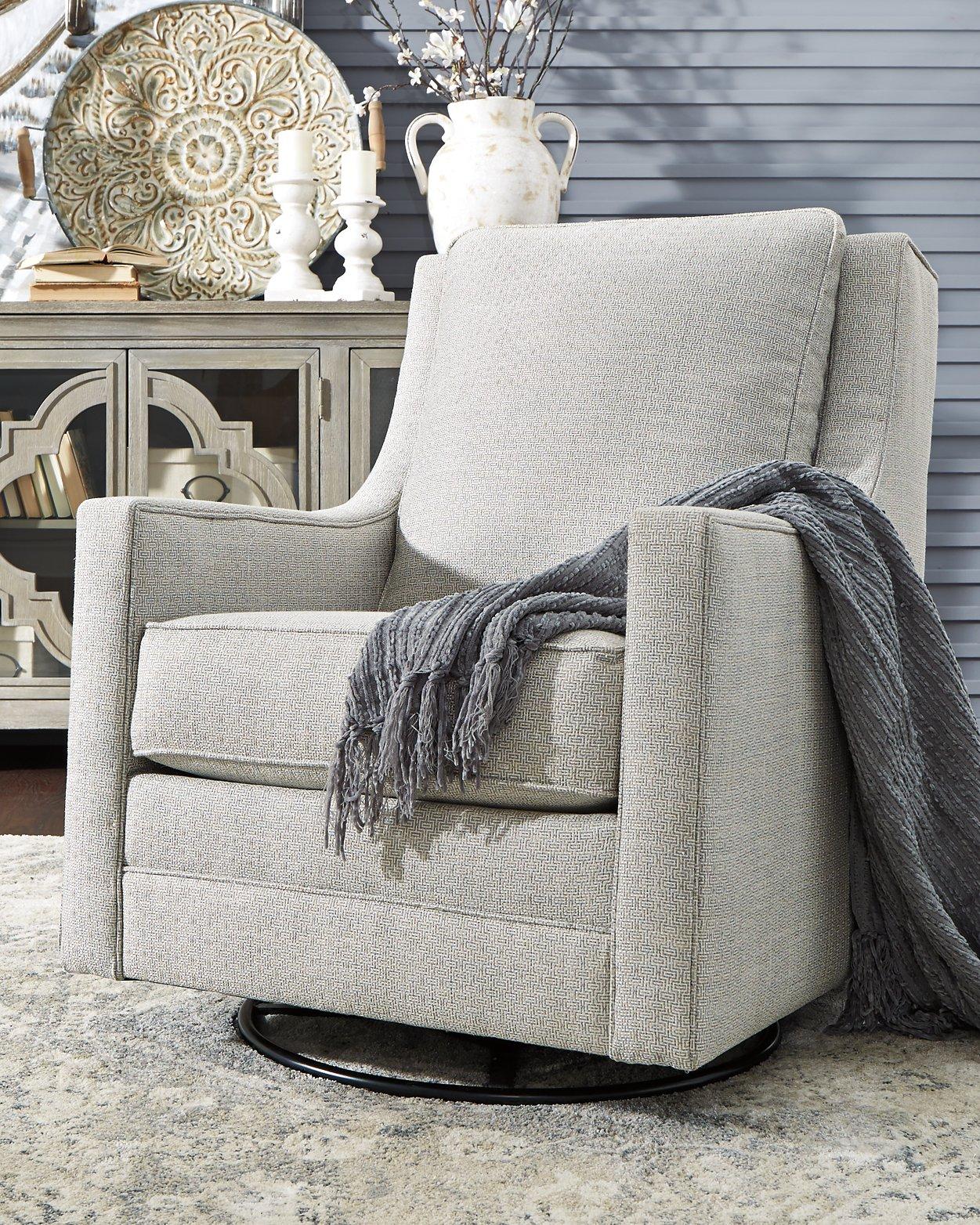 Kambria Swivel Glider Accent Chair - Luxury Home Furniture (MI)