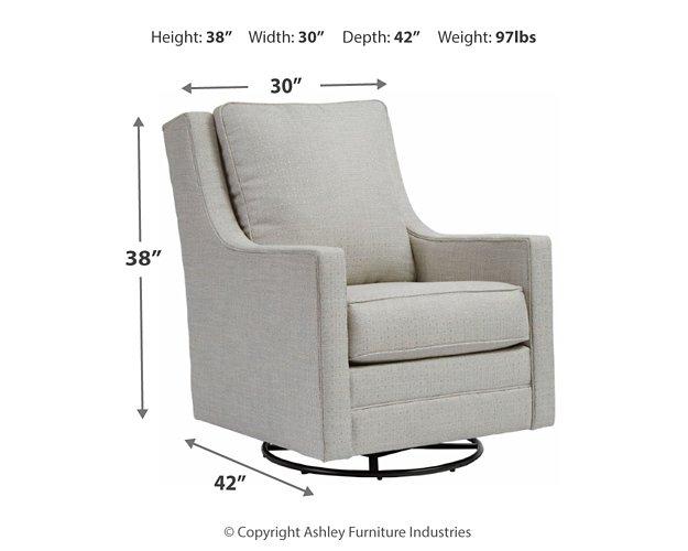 Kambria Swivel Glider Accent Chair - Luxury Home Furniture (MI)
