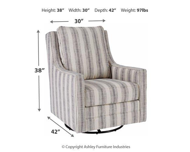 Kambria Swivel Glider Accent Chair - Luxury Home Furniture (MI)