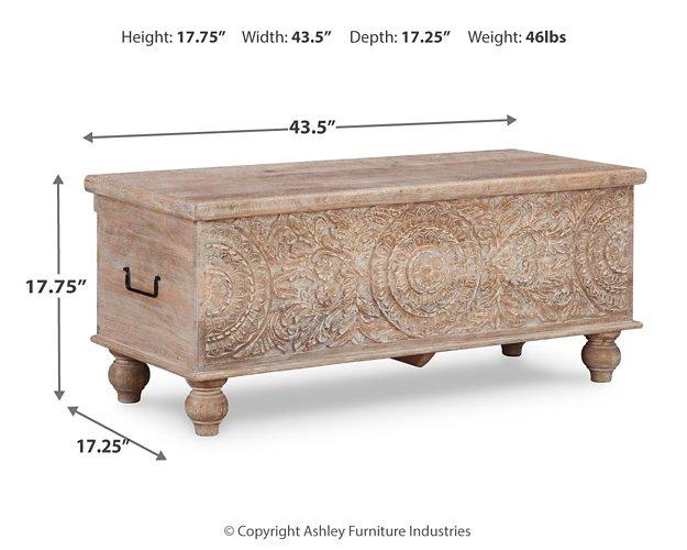 Fossil Ridge Storage Bench - Luxury Home Furniture (MI)