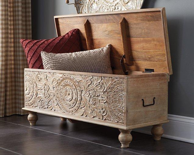 Fossil Ridge Storage Bench - Luxury Home Furniture (MI)