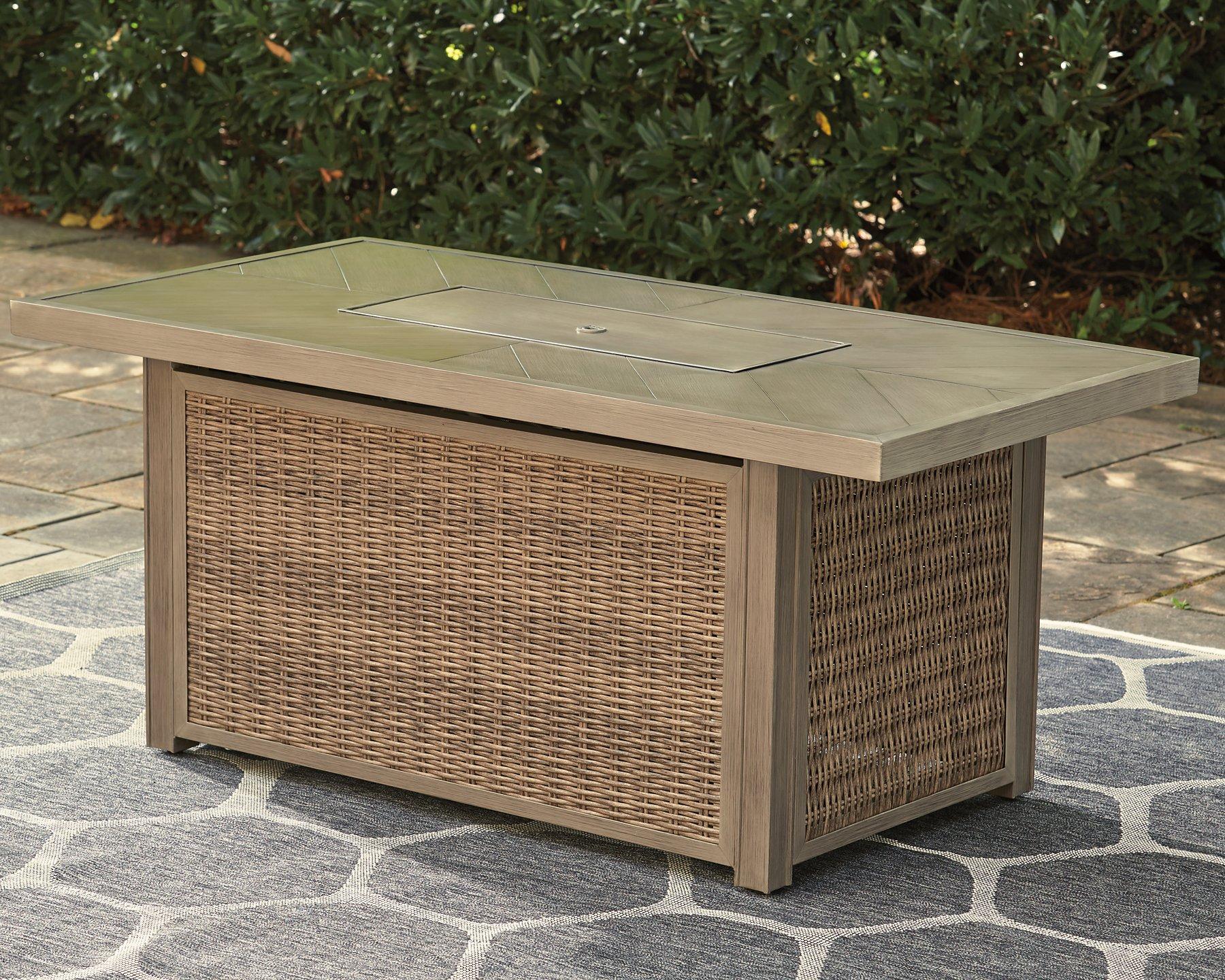 Beachcroft Outdoor Fire Pit Table - Luxury Home Furniture (MI)