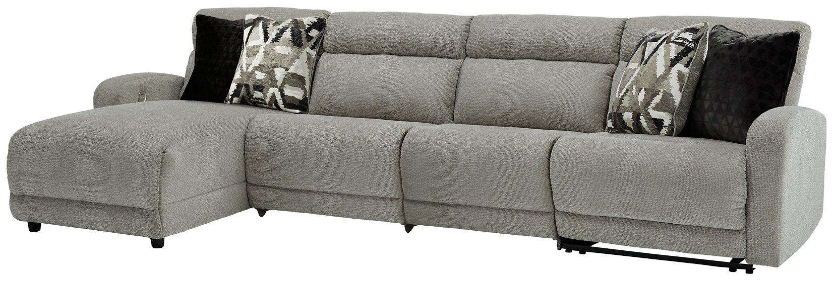Colleyville Power Reclining Sectional with Chaise - Luxury Home Furniture (MI)