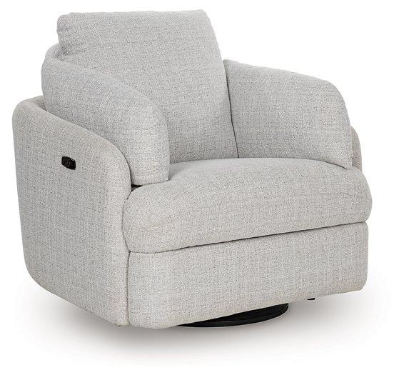 Alainmont Next-Gen Nuvella Swivel Power Recliner - Luxury Home Furniture (MI)
