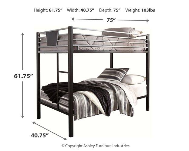 Dinsmore Bunk Bed with Ladder - Luxury Home Furniture (MI)